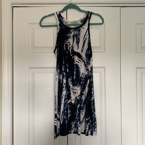 Veronica M blue and white dress